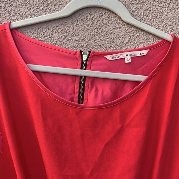 Rachel Roy Most Wanted Lotus Red Lg Scoop Neck Short Sleeve Barbie Hot Pink - Picture 4 of 11